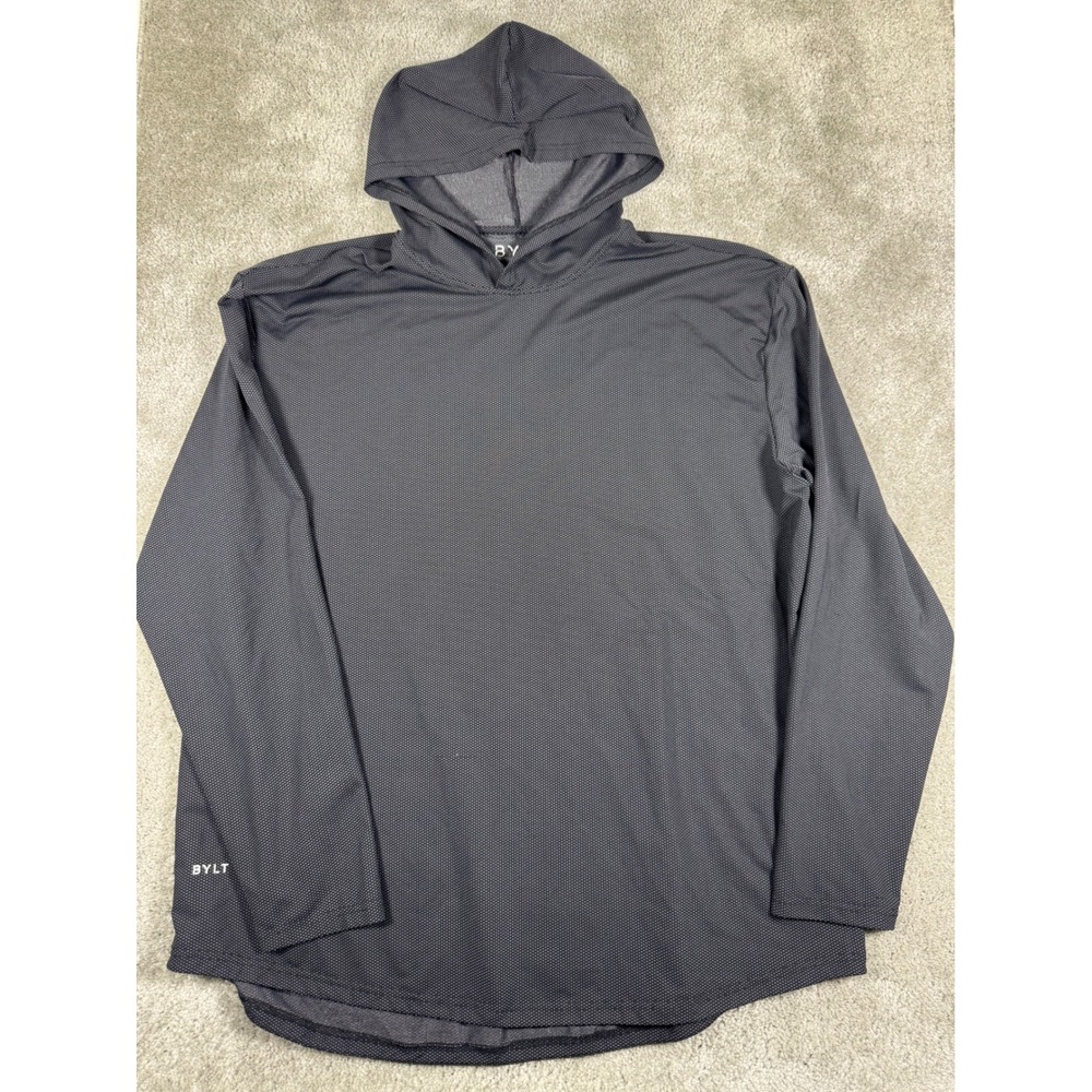 BYLT Premium Basics Mens XXL Gray Long Sleeve Hoodie Pullover Activewear